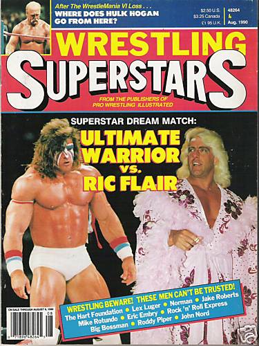 Wrestling Superstars August 1990 Magazine PWcatalog