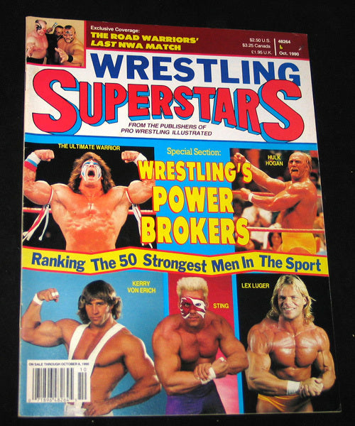 Wrestling Superstars October 1990 Magazine PWcatalog