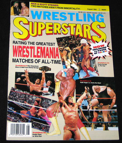 Wrestling Superstars August 1992 Magazine PWcatalog