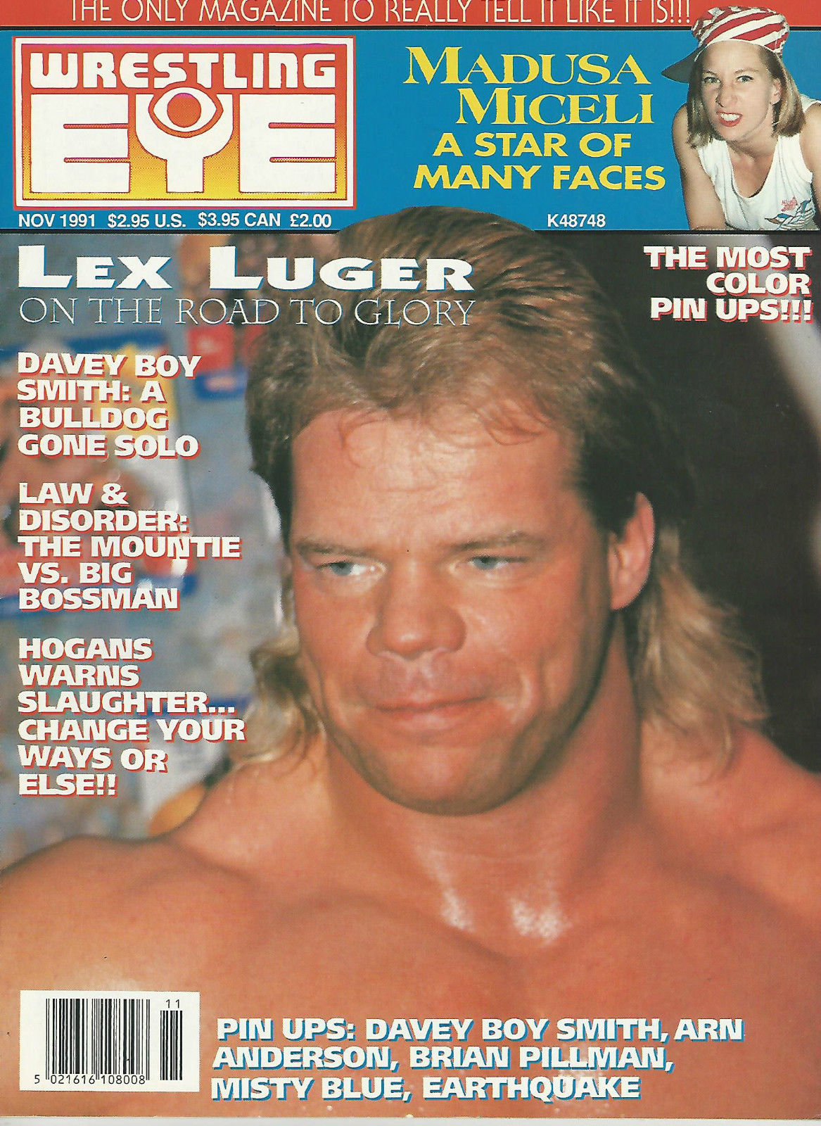 Wrestling Eye November 1991 Magazine PWcatalog