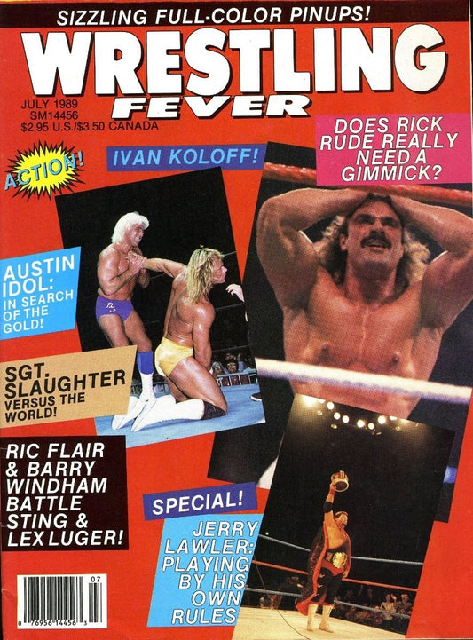 Wrestling Fever July 1989 Magazine PWcatalog