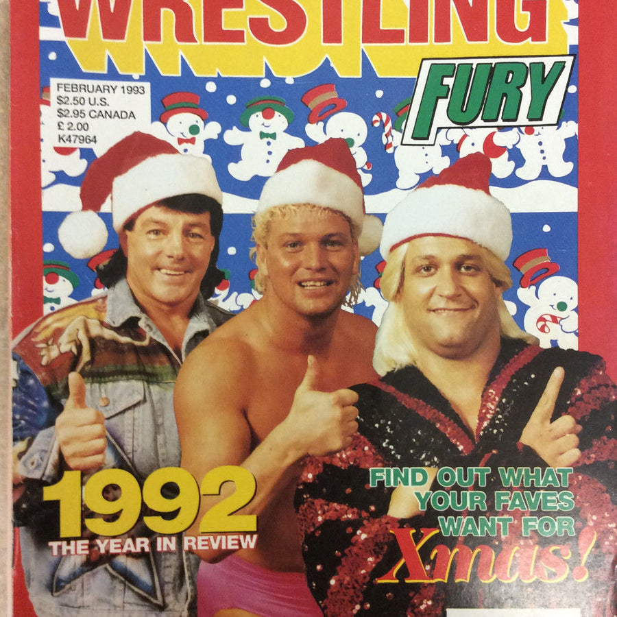 Wrestling Fury February 1993 Magazine PWcatalog