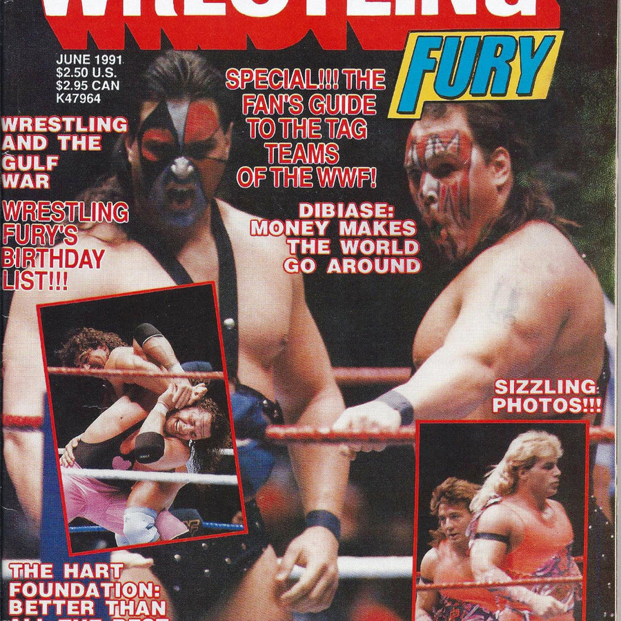 Wrestling Fury June 1991 Magazine PWcatalog