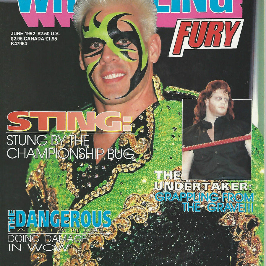 Wrestling Fury June 1992 Magazine PWcatalog