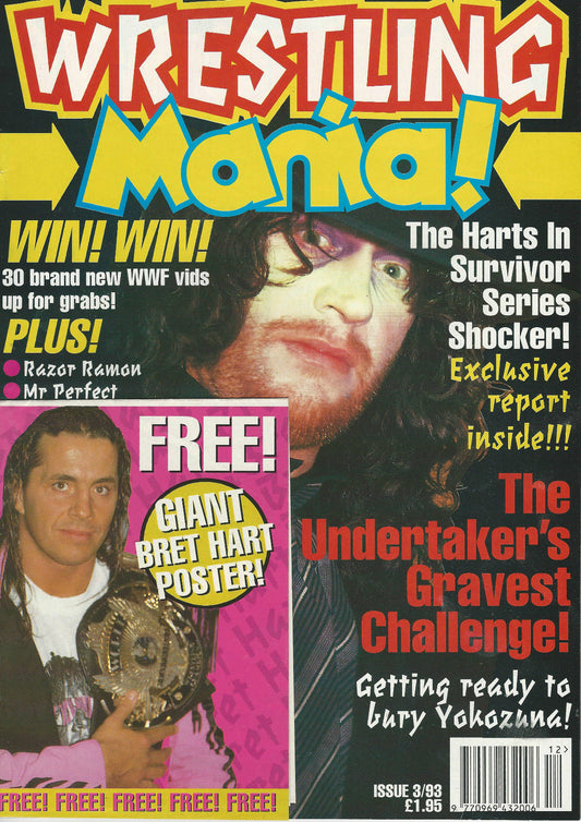 Wrestling Mania! March 1993 Magazine PWcatalog