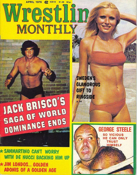 Wrestling Monthly April 1976 Magazine PWcatalog
