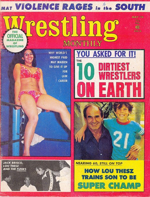 Wrestling Monthly May 1974 Magazine PWcatalog