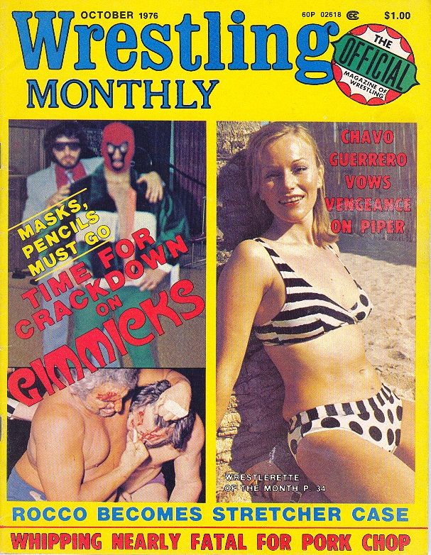 Wrestling Monthly October 1976 Magazine PWcatalog