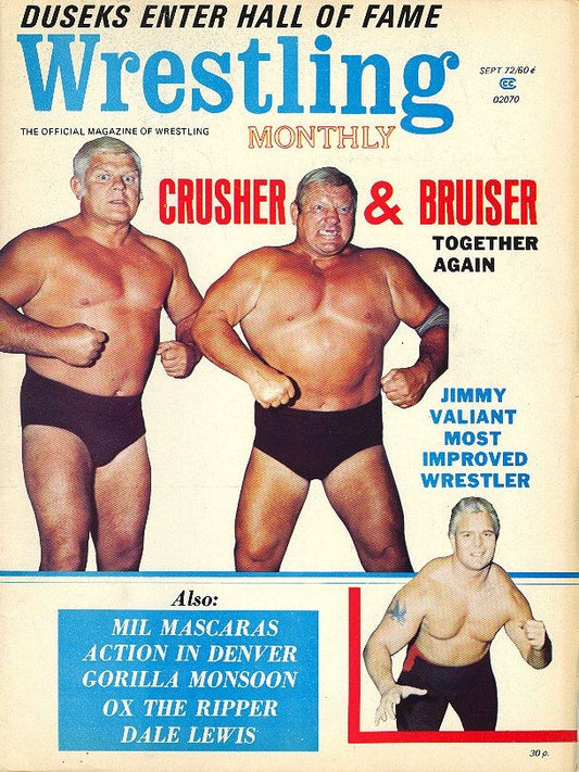 Wrestling Monthly September 1972 Magazine PWcatalog