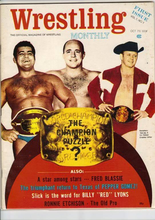 Wrestling Monthly October 1971 Magazine PWcatalog