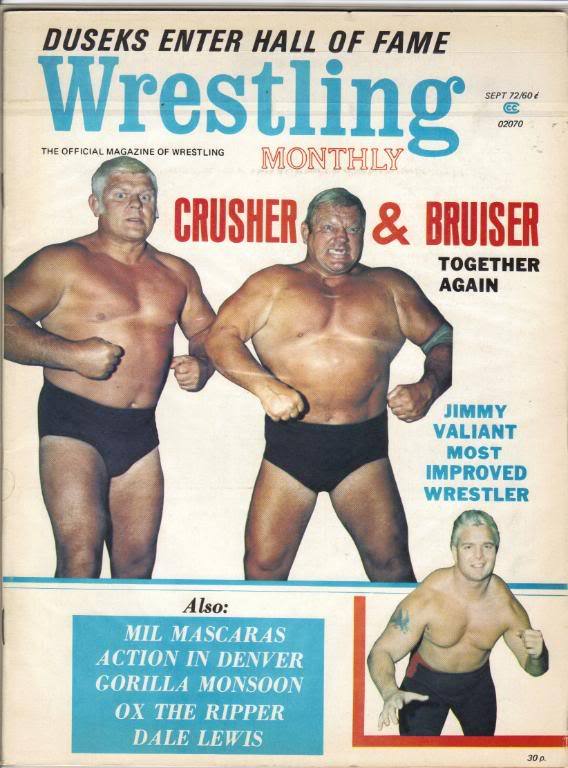 Wrestling Monthly September 1972 Magazine PWcatalog