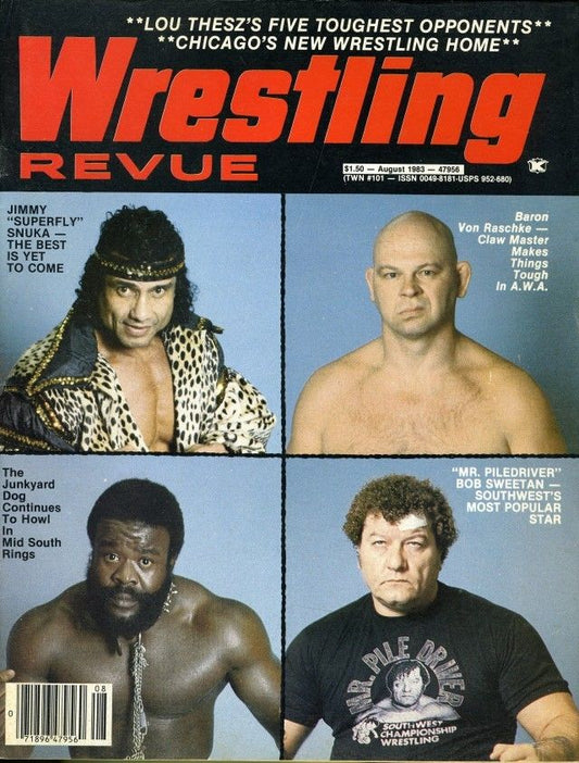 Wrestling Revue August 1983 Magazine PWcatalog