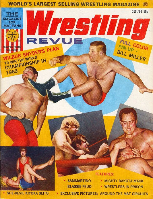 Wrestling Revue December 1964 Magazine PWcatalog