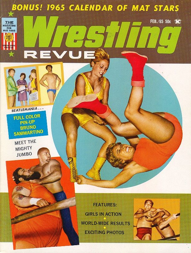 Wrestling Revue February 1965 Magazine PWcatalog
