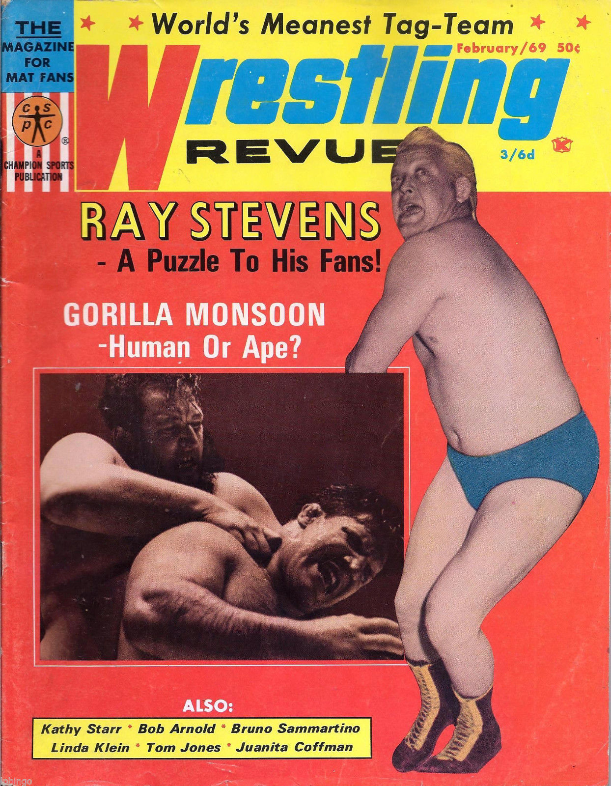 Wrestling Revue February 1969 Magazine PWcatalog
