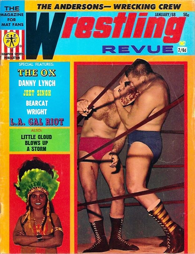 Wrestling Revue January 1968 Magazine PWcatalog
