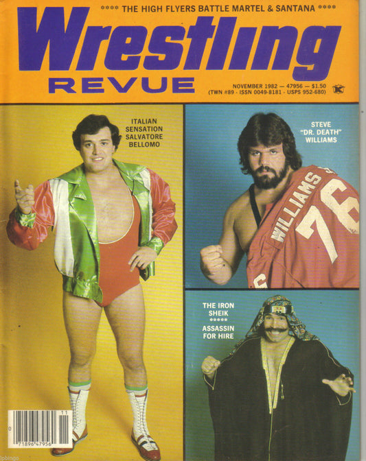 Wrestling Revue November 1982 Magazine PWcatalog