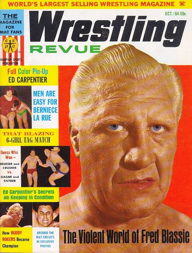 Wrestling Revue October 1964 Magazine PWcatalog
