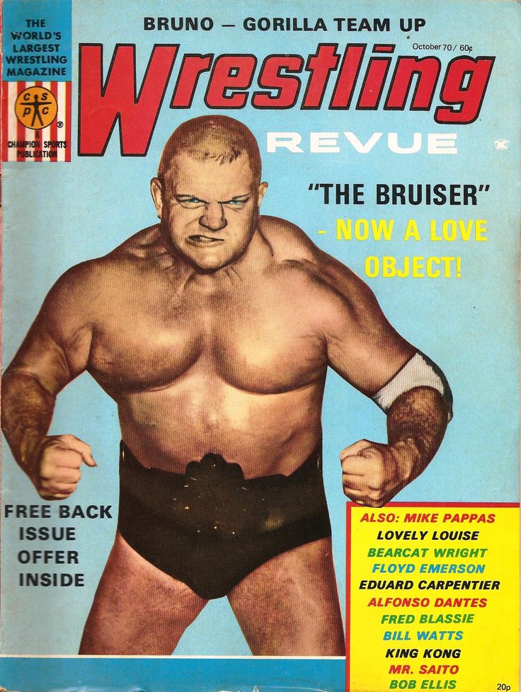 Wrestling Revue October 1970 Magazine PWcatalog