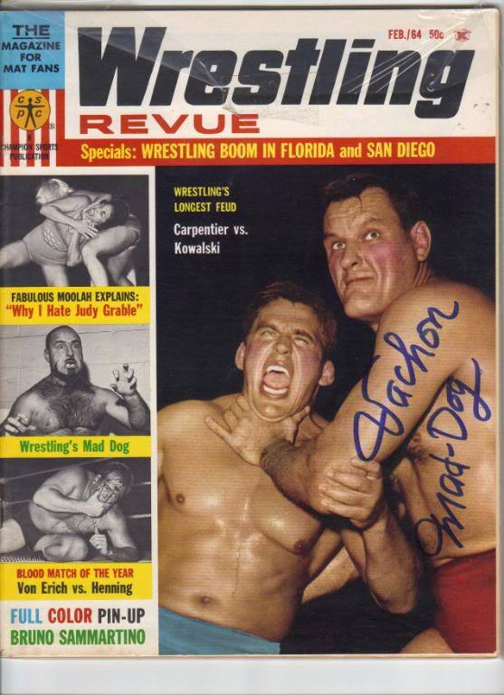 Wrestling Revue February 1964 Magazine PWcatalog
