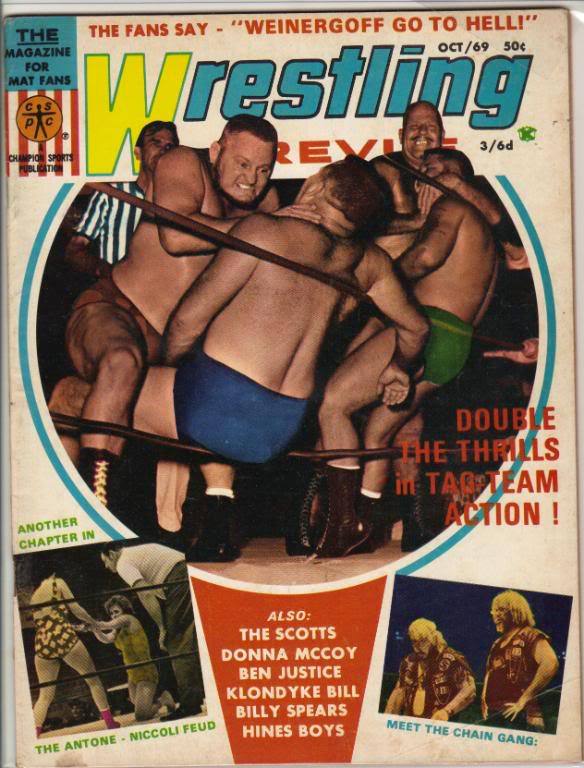 Wrestling Revue October 1969 Magazine PWcatalog