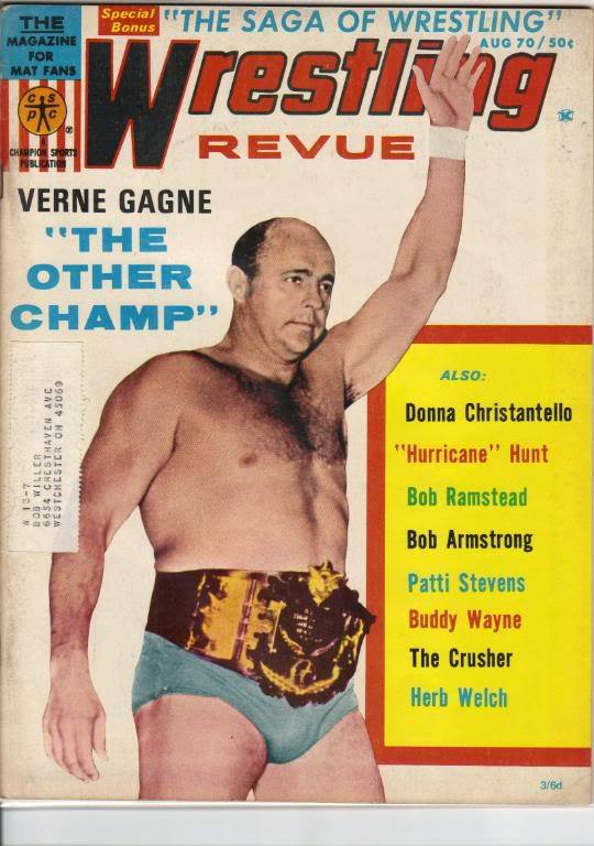 Wrestling Revue August 1970 Magazine PWcatalog