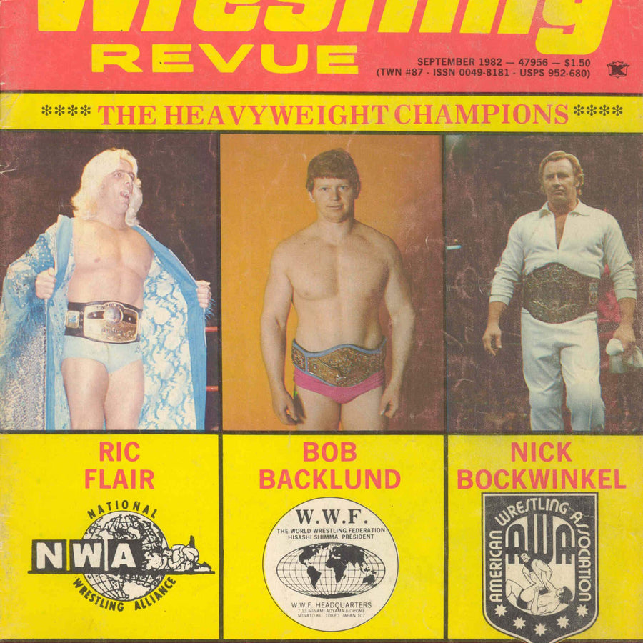 Wrestling Revue September 1982 Magazine PWcatalog