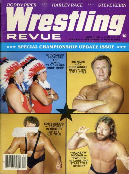 Wrestling Revue March 1983 Magazine PWcatalog