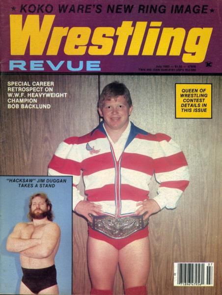 Wrestling Revue July 1983 Magazine PWcatalog