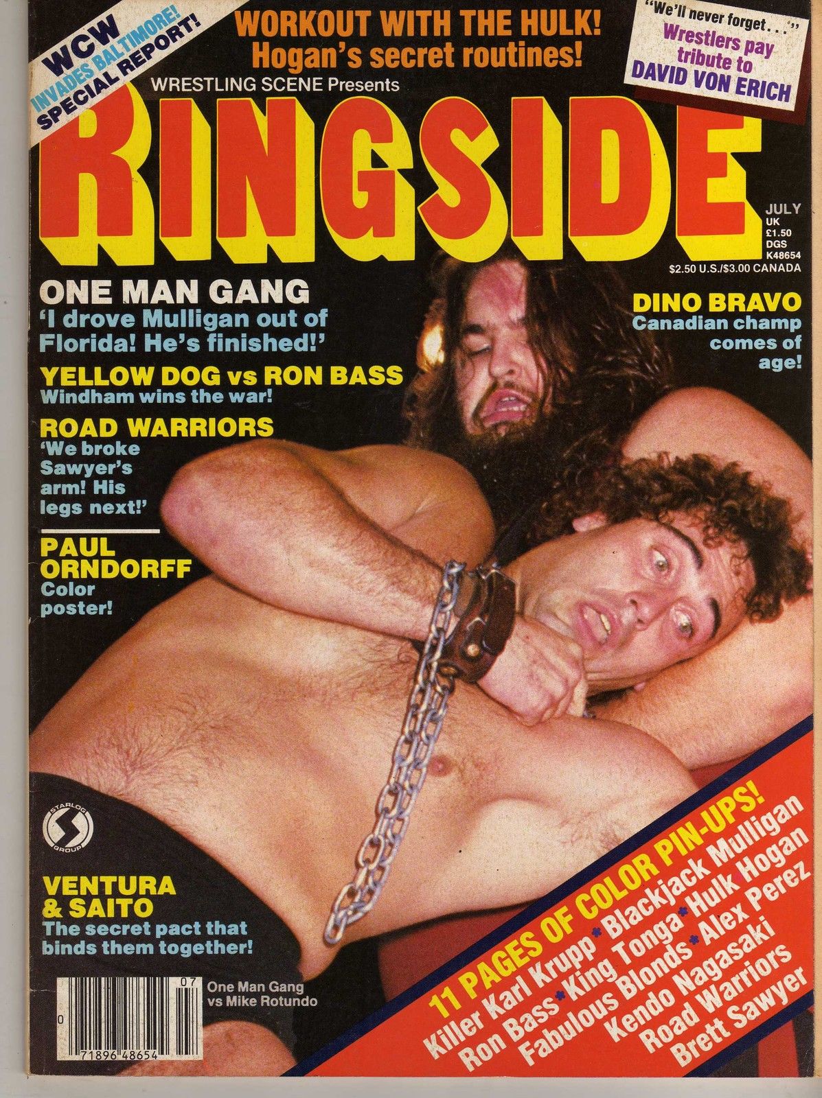 Wrestling Ringside July 1984 Magazine PWcatalog