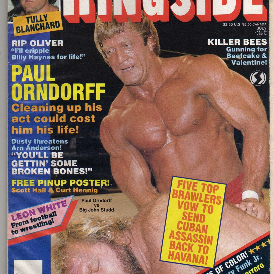 Wrestling Ringside July 1986 Magazine PWcatalog