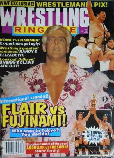 Wrestling Ringside July 1991 Magazine PWcatalog