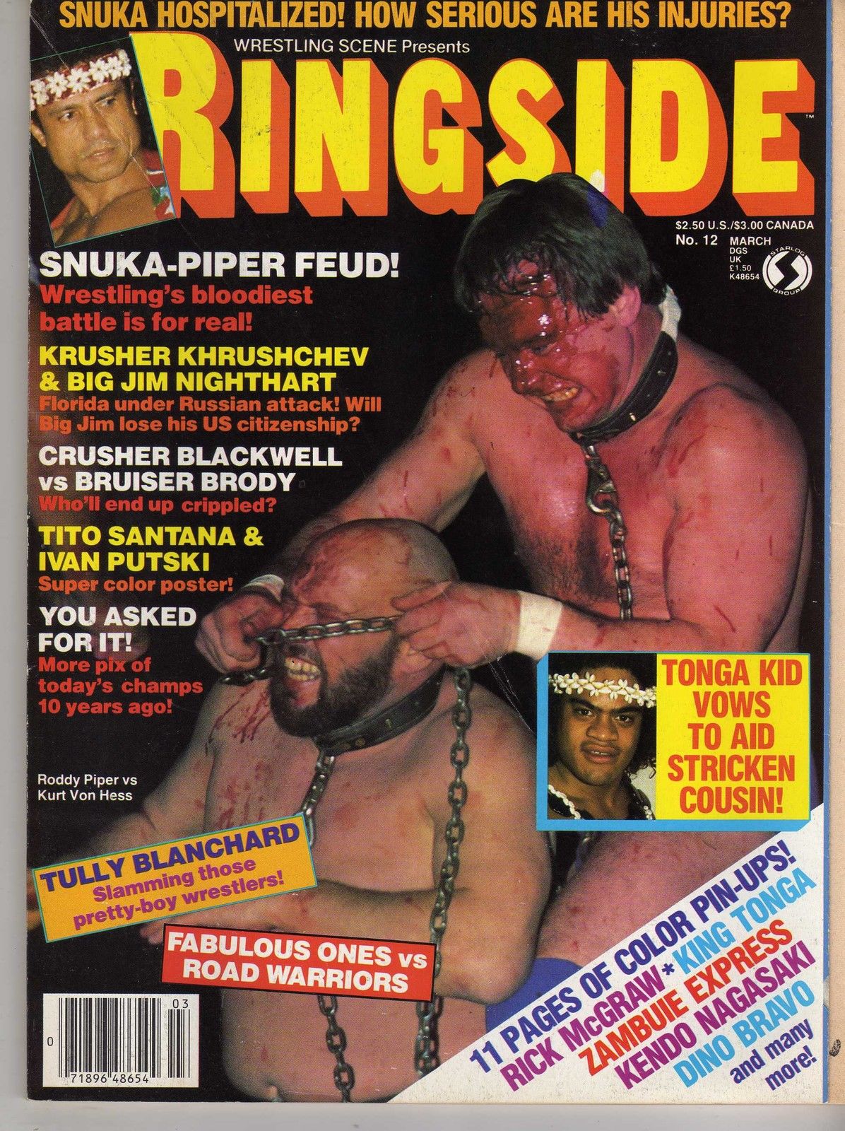 Wrestling Ringside March 1985 Magazine PWcatalog