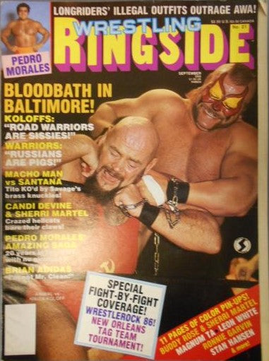 Wrestling Ringside September 1986 Magazine PWcatalog