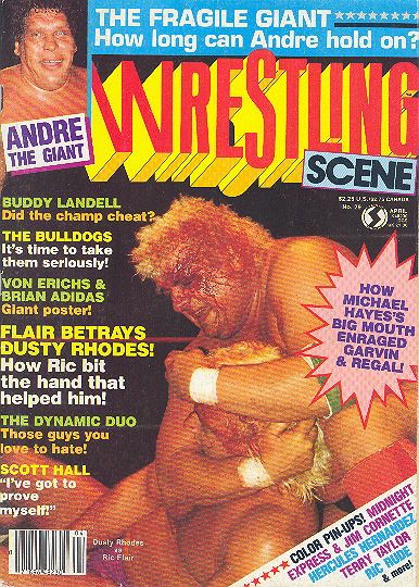 Wrestling Scene  April 1986