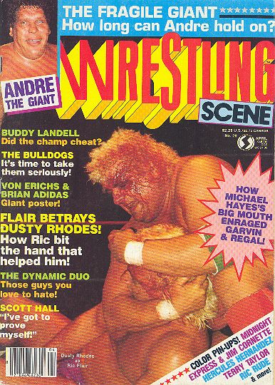 Wrestling Scene April 1986 Magazine PWcatalog