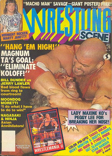 Wrestling Scene July 1986 Magazine PWcatalog