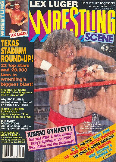 Wrestling Scene September Magazine PWcatalog