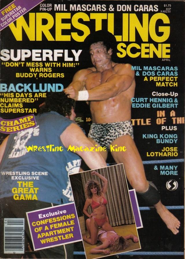 Wrestling Scene April 1982 Magazine PWcatalog