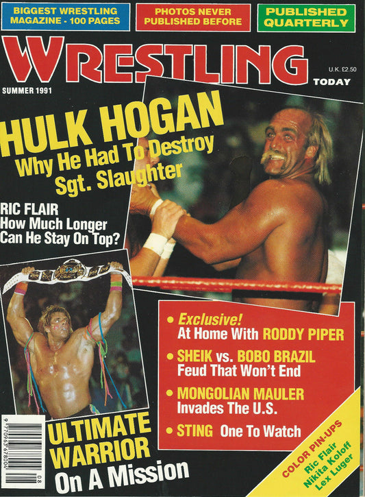 Wrestling Today Summer 1991 Magazine PWcatalog