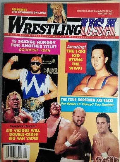 Wrestling USA Winter 1993 Magazine PWcatalog