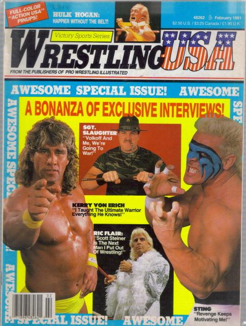 Wrestling USA February 1991 Magazine PWcatalog