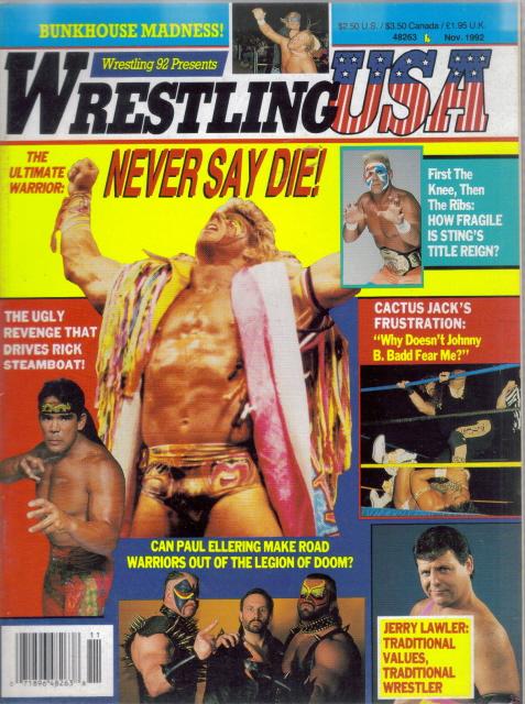 Wrestling USA November 1992 Magazine PWcatalog