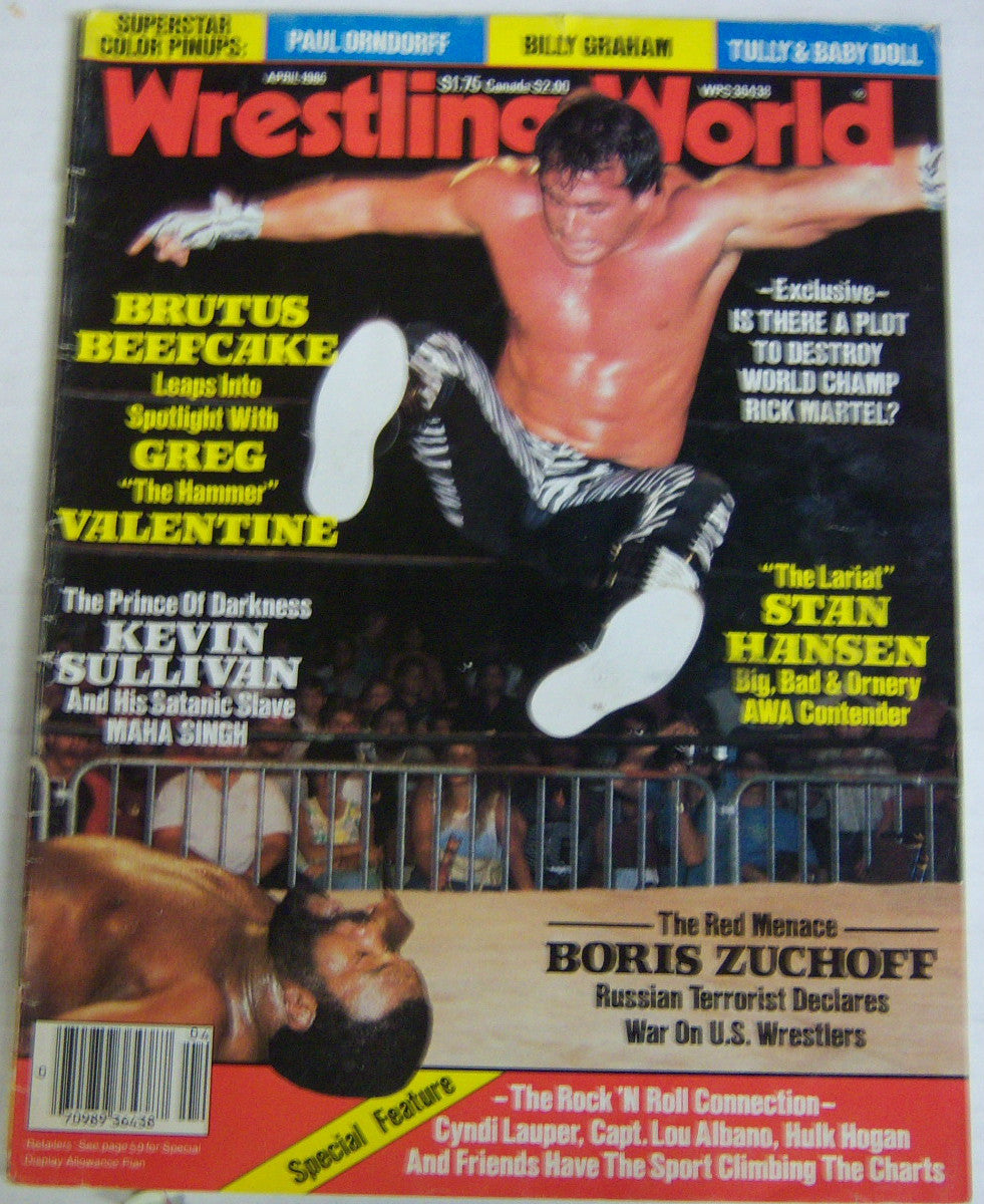 Wrestling World April 1986 Magazine PWcatalog