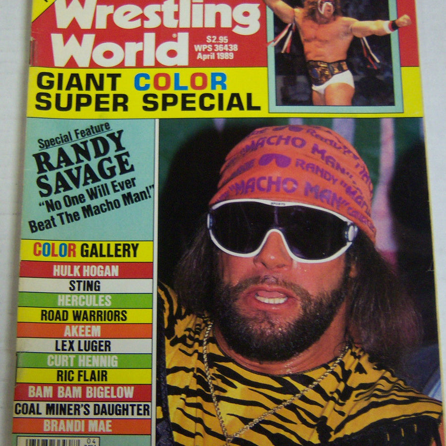 Wrestling World April 1989 Magazine PWcatalog