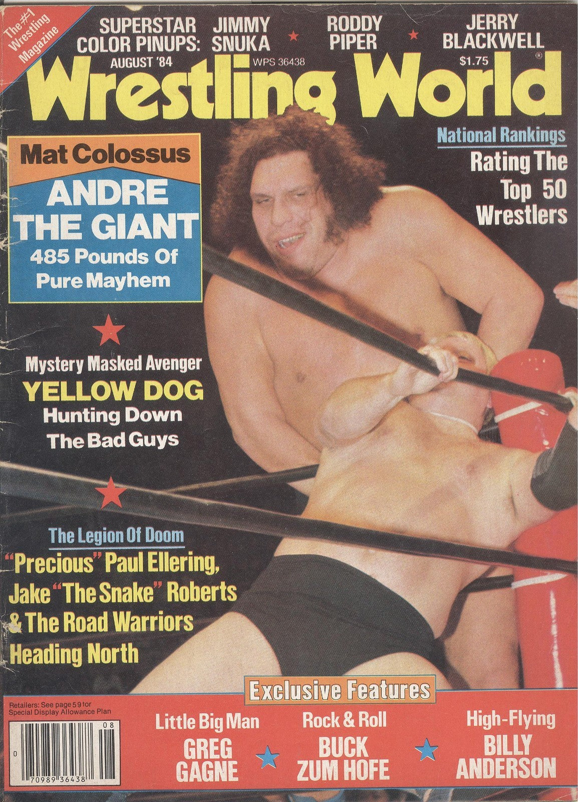 Wrestling World  August 1984