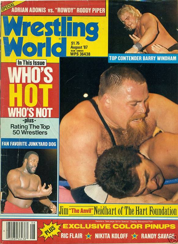 Wrestling World August 1987 Magazine PWcatalog