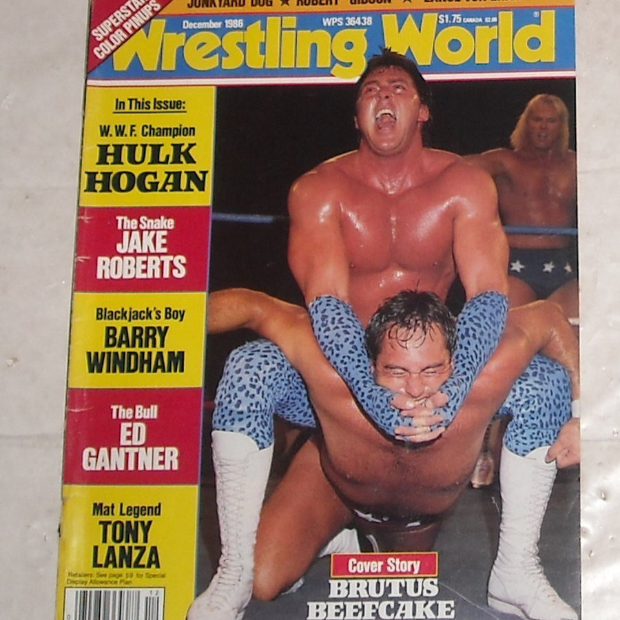 Wrestling World December 1986 Magazine PWcatalog