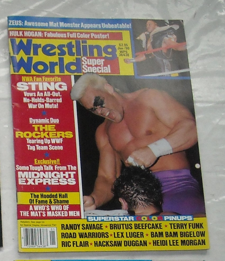 Wrestling World January 1990 Magazine PWcatalog