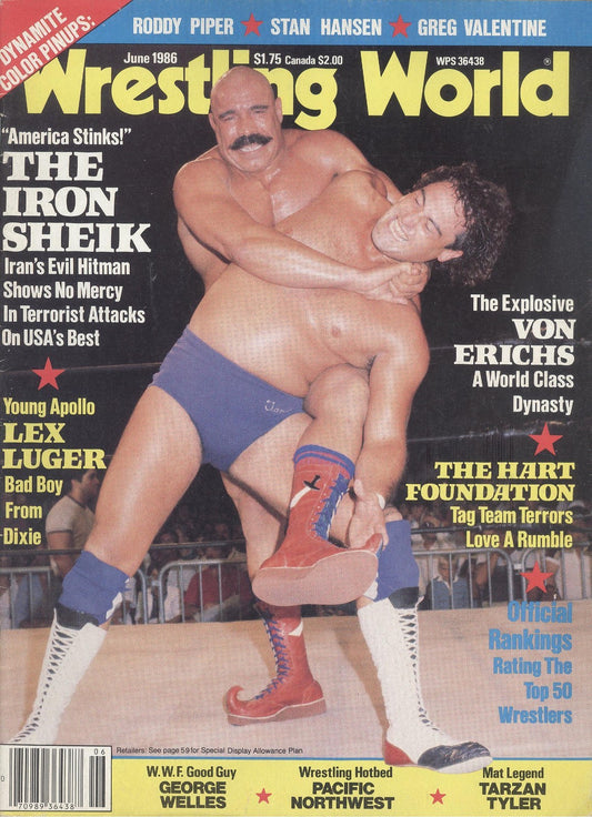 Wrestling World June 1986 Magazine PWcatalog